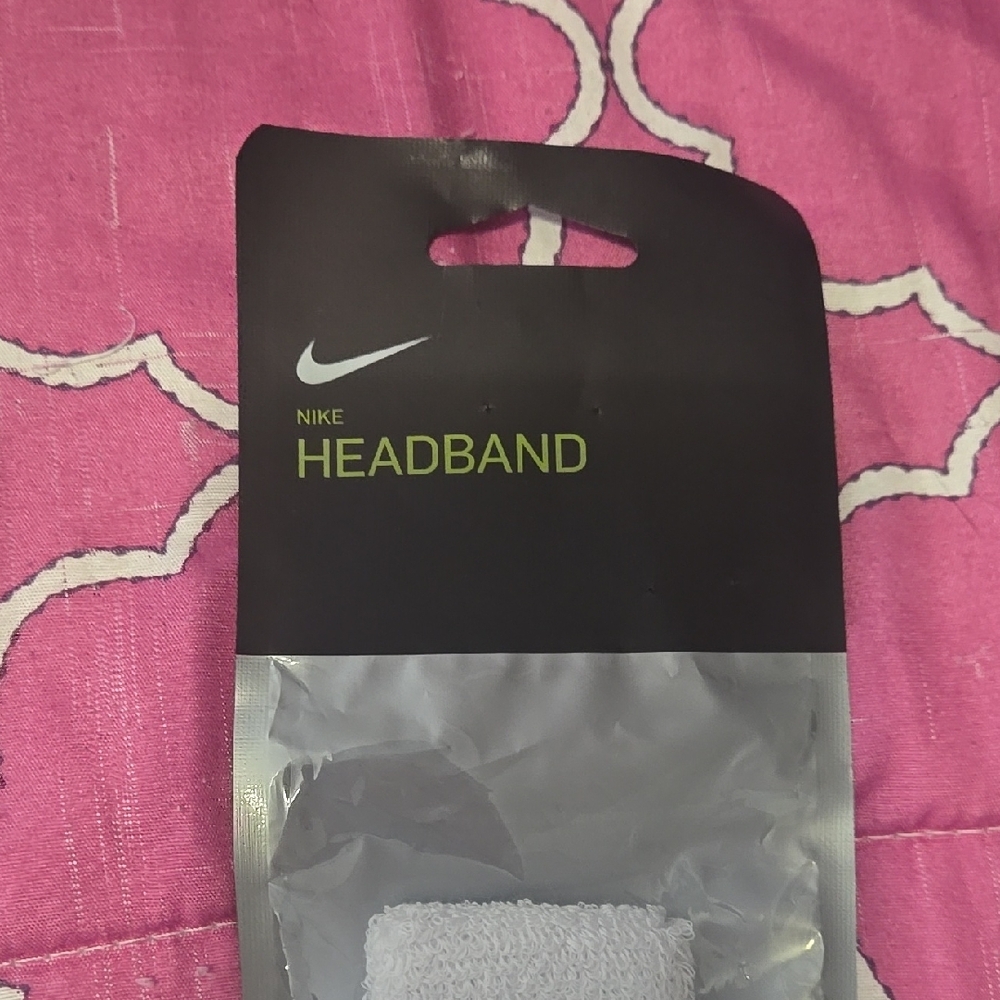 Nike White Headband One Size - Picture 3 of 6